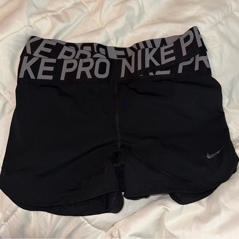 Nike Pro Crisscross Spandex Workout Black Sports Size Large